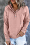 Felpa con cappuccio basic da donna, taglio comodo e design sobrio