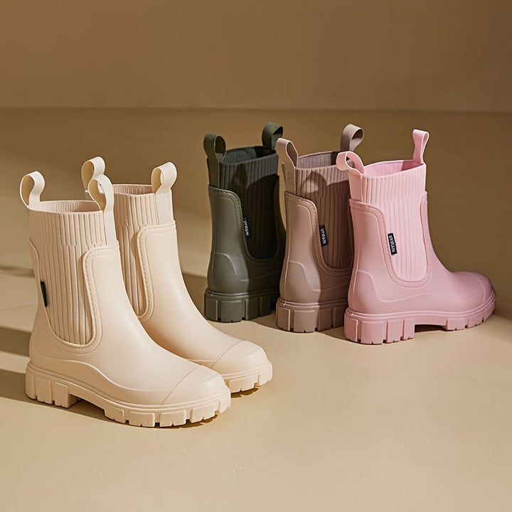 Botas de lluvia para mujer Urban Storm | impermeables, cómodas con suela compensada