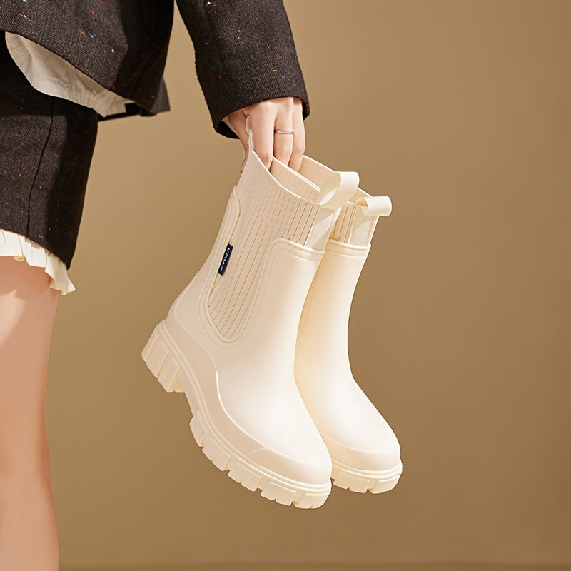 Urban Storm Stivali da Pioggia Donna – Impermeabili, Platform Confortevole e alla Moda