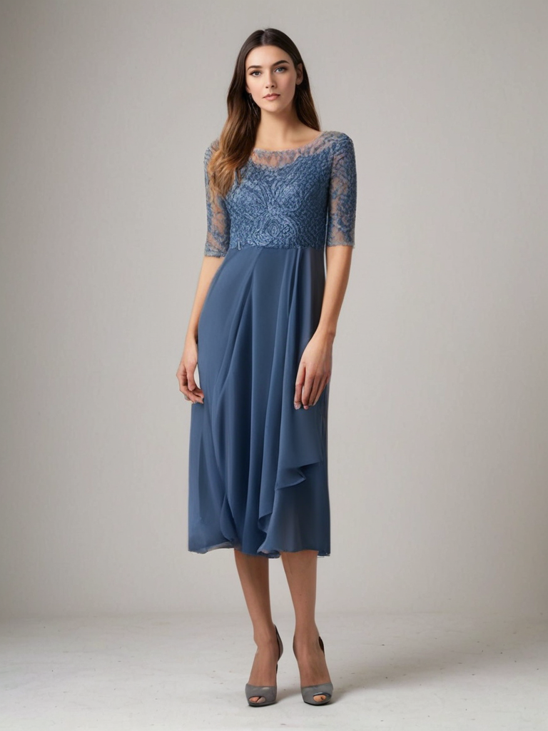 Vestido midi de encaje Jara | Elegancia y comodidad