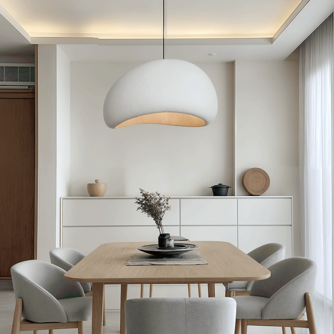 Lâmpada Suspensa Wasabi Bordô | Suspensão Design em Vidro & Metal Regulável