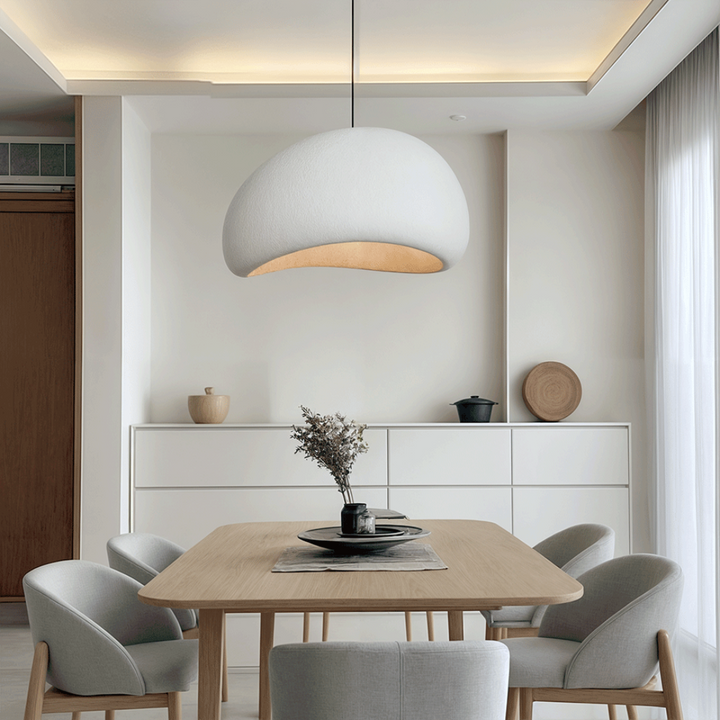 Lâmpada Suspensa Wasabi Bordô | Suspensão Design em Vidro & Metal Regulável