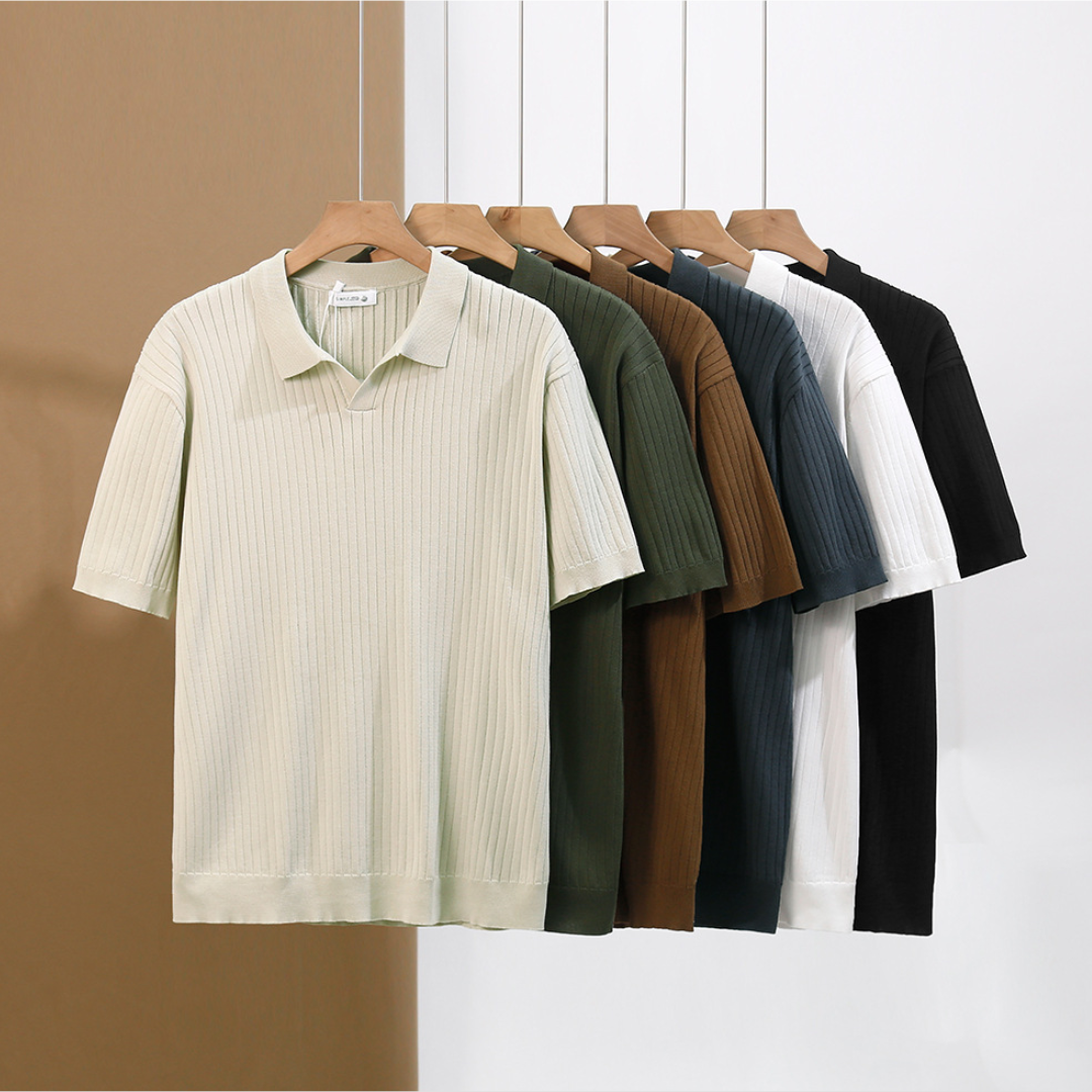Evrard Polo Homme | Maille Côtelée, Style Estival Léger