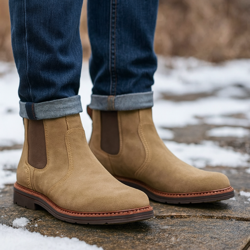 Bottes Chelsea Milton pour homme | Élégance en suédine et confort moderne