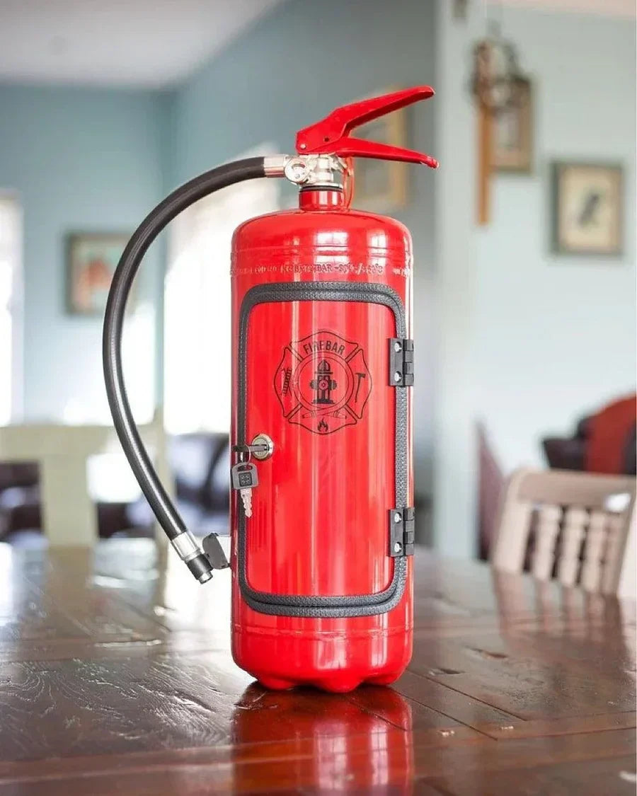 Bar secret en forme d’extincteur | Rangement discret pour bouteille et accessoires