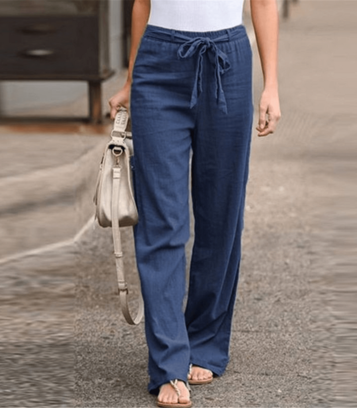 Pantalon Manon | Pantalon en Lin et Coton Femme, Confort et Élégance
