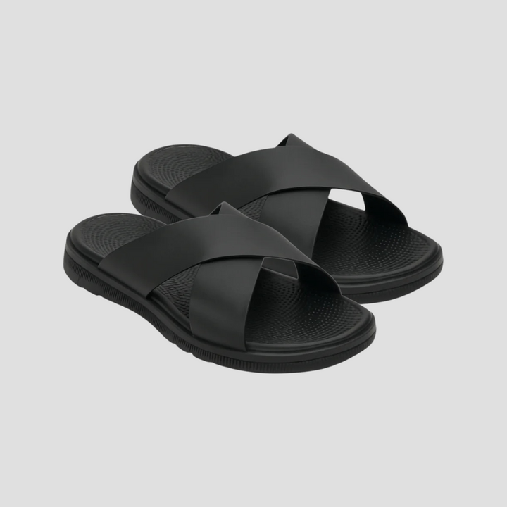Fidèle Sandales à Bandes Croisées pour Femme | Style Minimaliste & Confort