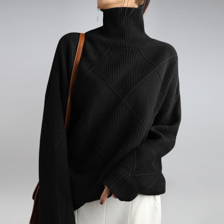 Jersey à col roulé en cachemire pour femmes Cozy Cashmere | Élégance et Confort à Chaque Fil