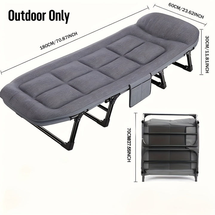 Lit de Camping Pliant | Couchage Portable pour Aventures en Plein Air