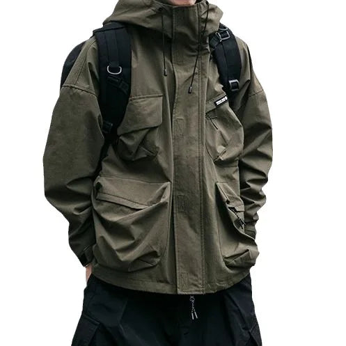 Benji Hype Veste résistante aux intempéries - Imperméable, coupe-vent & respirante | Veste légère pour l'extérieur avec capuche ajustable