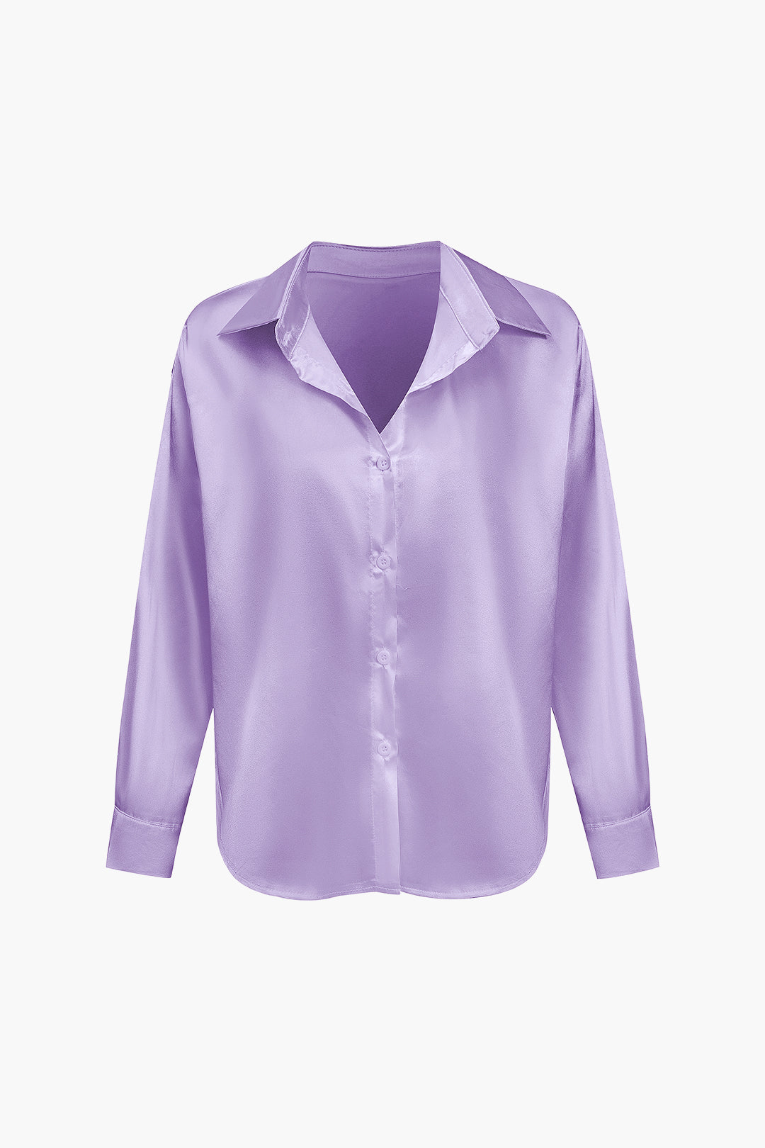 Blusa de satén Lillian para mujer | Camisa elegante de manga larga, corte holgado y diseño atemporal