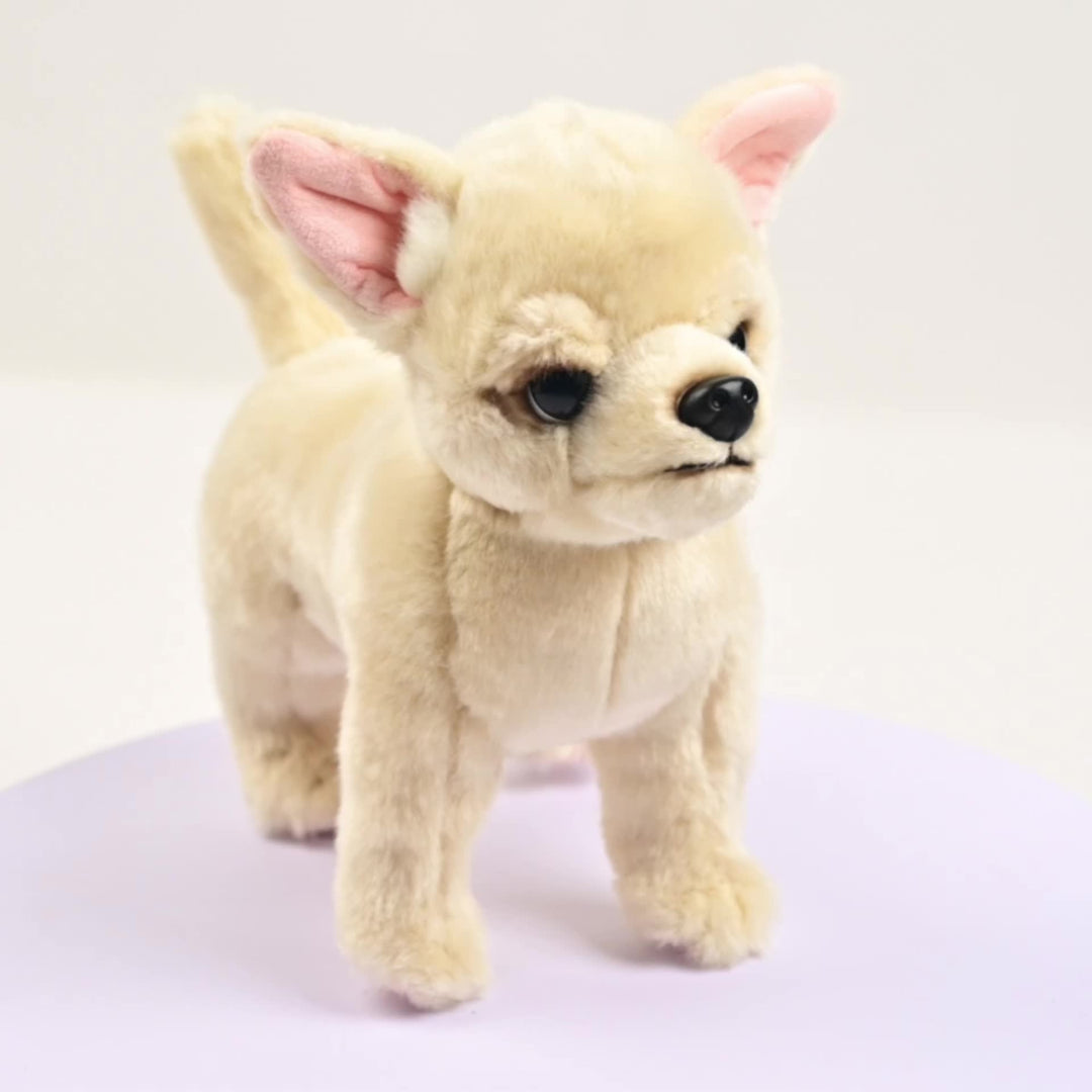Chiot en Peluche Réaliste et Doux | Jouet Câlin pour Bébés & Enfants 0+