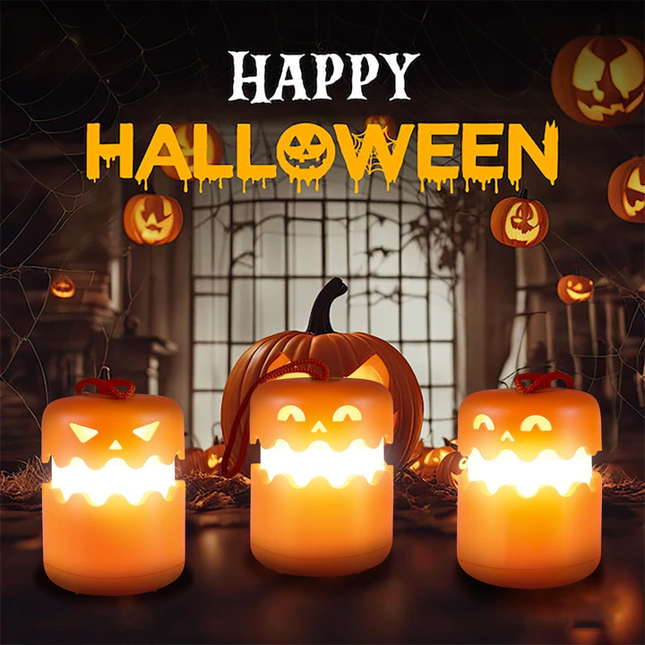 Lanternes Citrouilles Halloween à LED – Décoration Lumineuse Effrayante et Festive