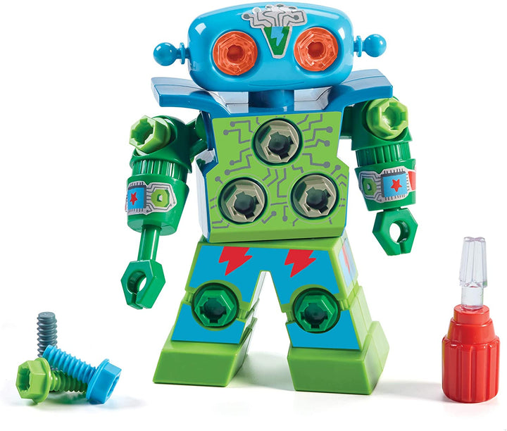 Brinquedo robótico interativo para crianças | Robô mecânico educativo com 15 ferramentas destacáveis