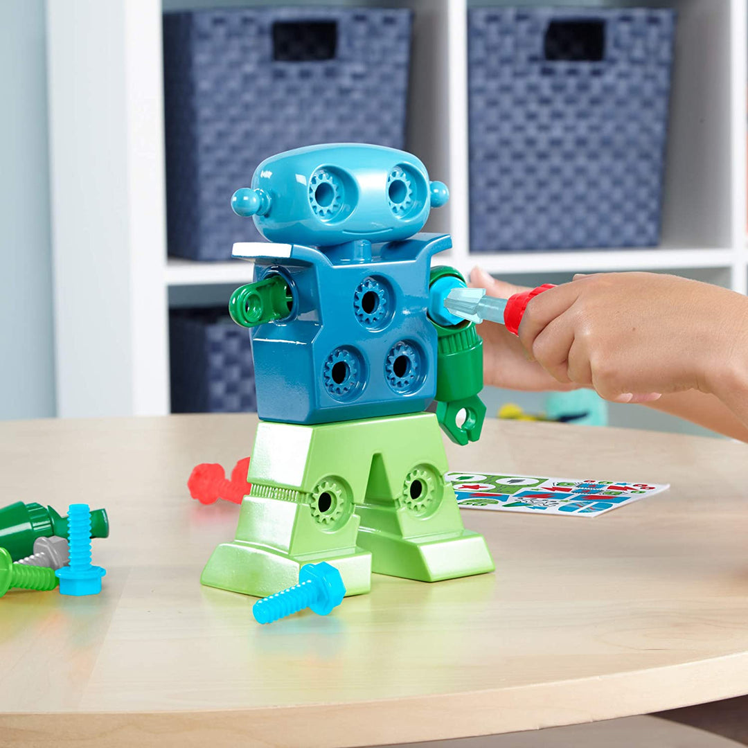 Brinquedo robótico interativo para crianças | Robô mecânico educativo com 15 ferramentas destacáveis