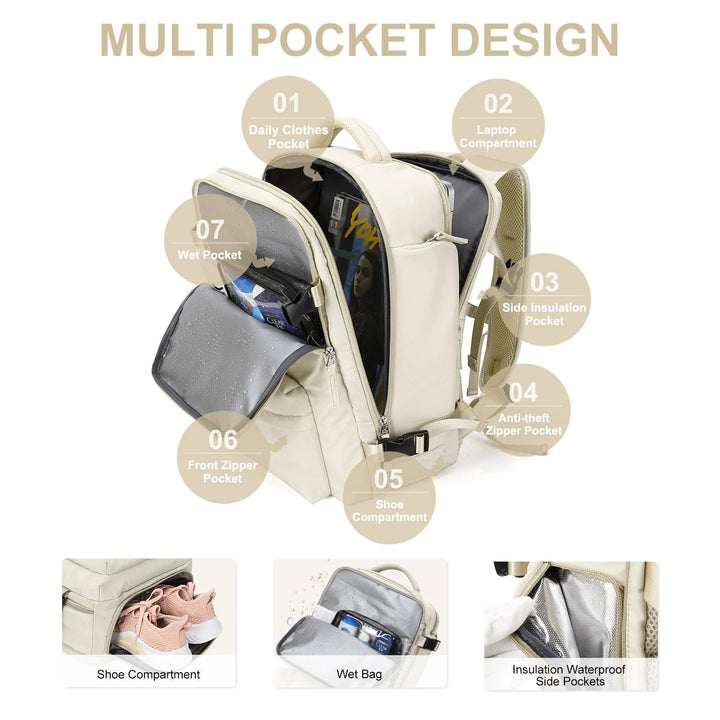 Sac à dos - Grand sac de voyage imperméable pour la randonnée et le voyage