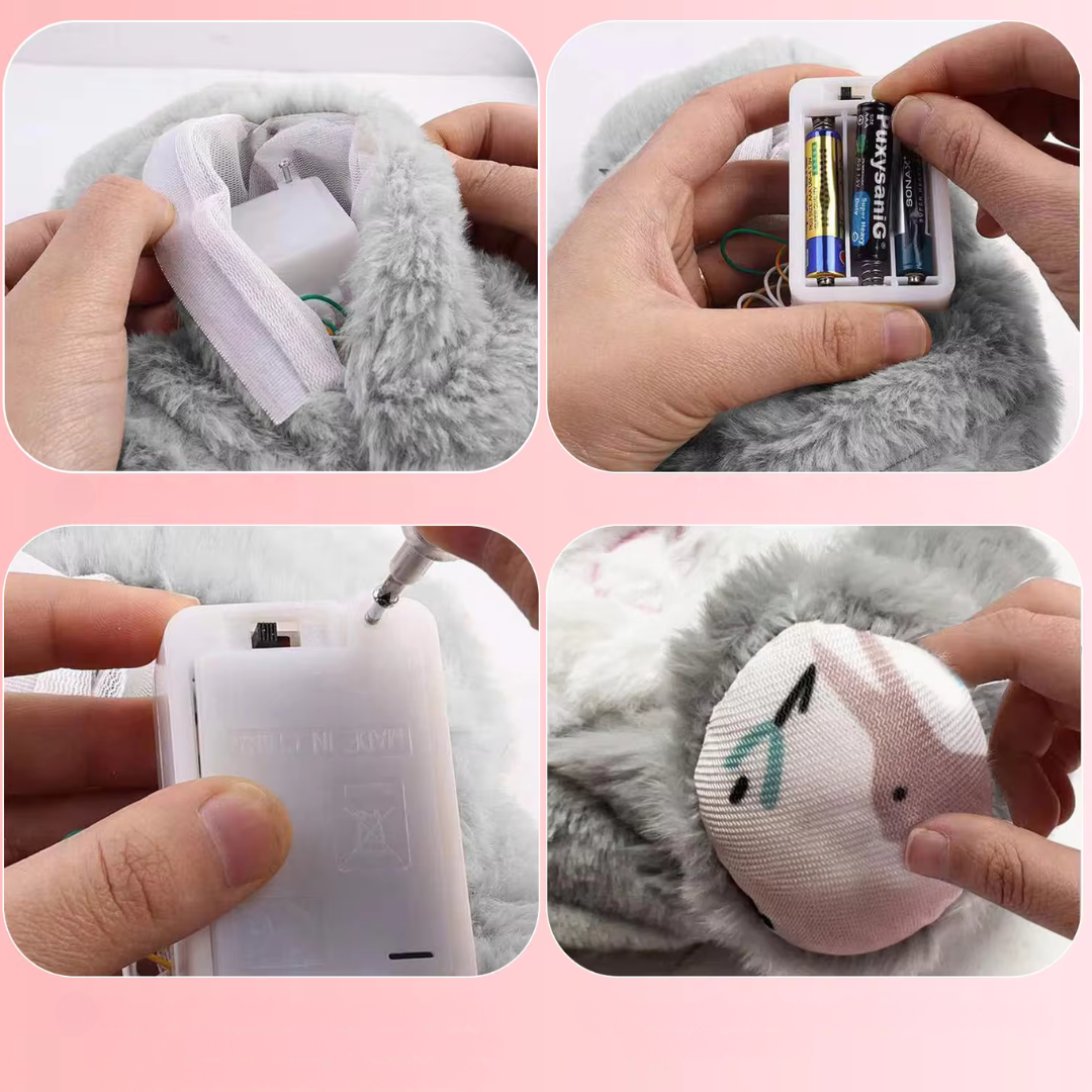 Peluche calmante com música e movimentos respiratórios | Companheiro de sono para crianças e adultos