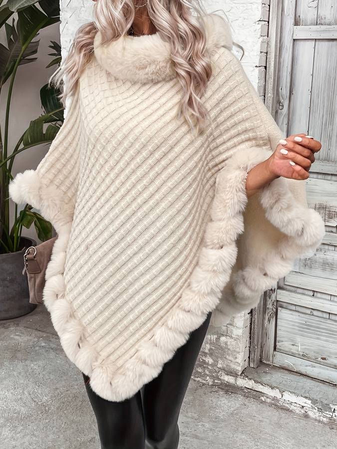 Poncho elegante Aurelia con finitura di lusso | Stile e comfort