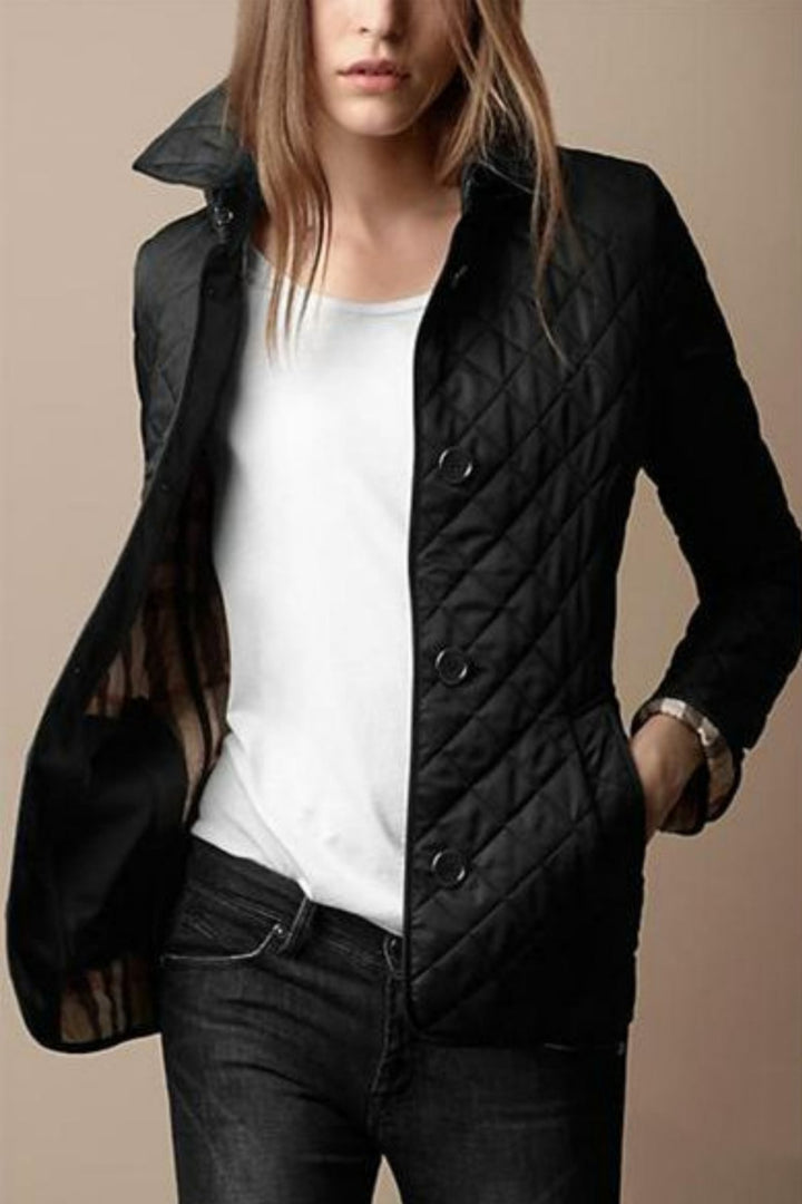 Veste Evie pour femme | Coupe cintrée & mélange soie-coton | Elégant & chaud pour l'hiver