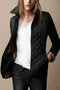 Veste Evie pour femme | Coupe cintrée & mélange soie-coton | Elégant & chaud pour l'hiver