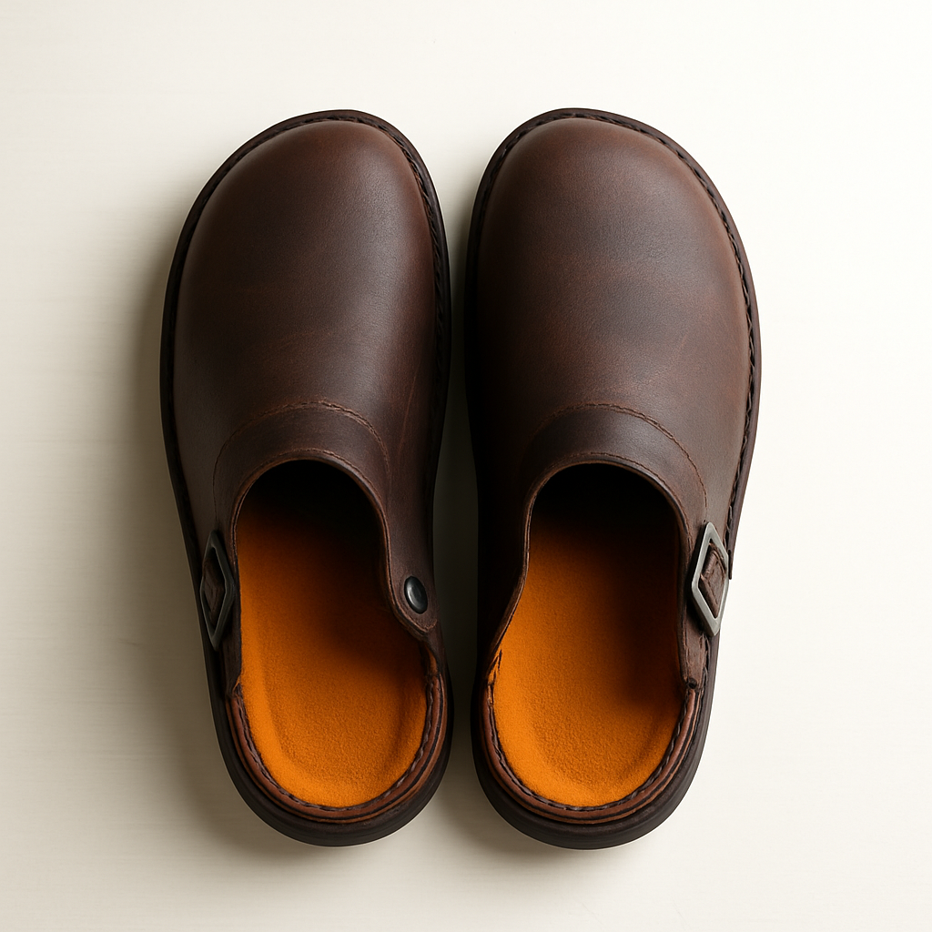 Sabots en Cuir Confortables | Chaussures à Enfiler Unisexes Usage Quotidien