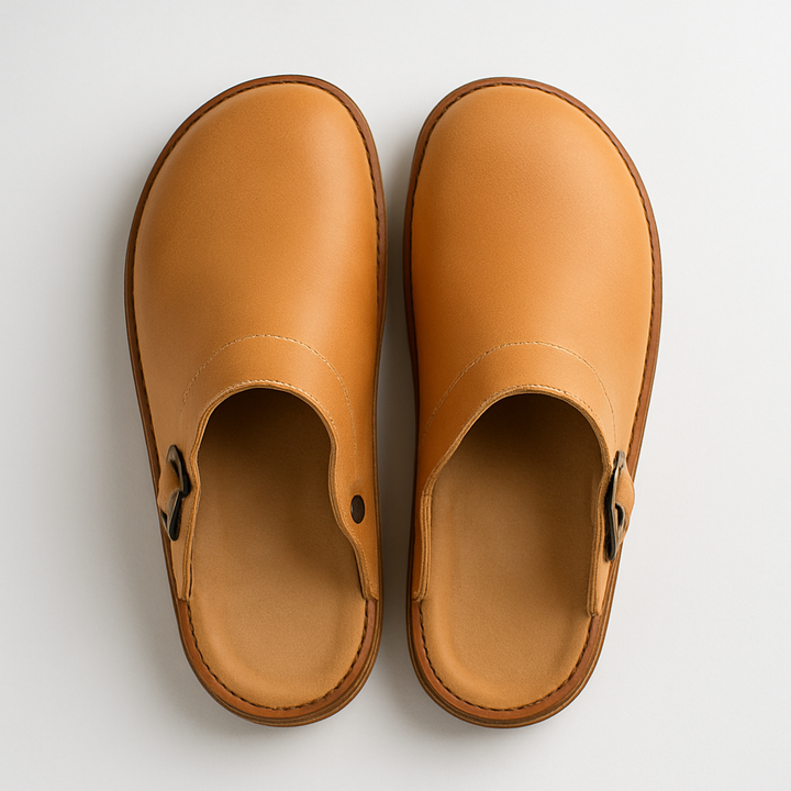 Sabots en Cuir Confortables | Chaussures à Enfiler Unisexes Usage Quotidien