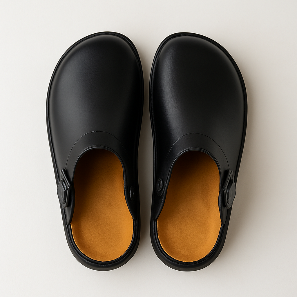 Sabots en Cuir Confortables | Chaussures à Enfiler Unisexes Usage Quotidien