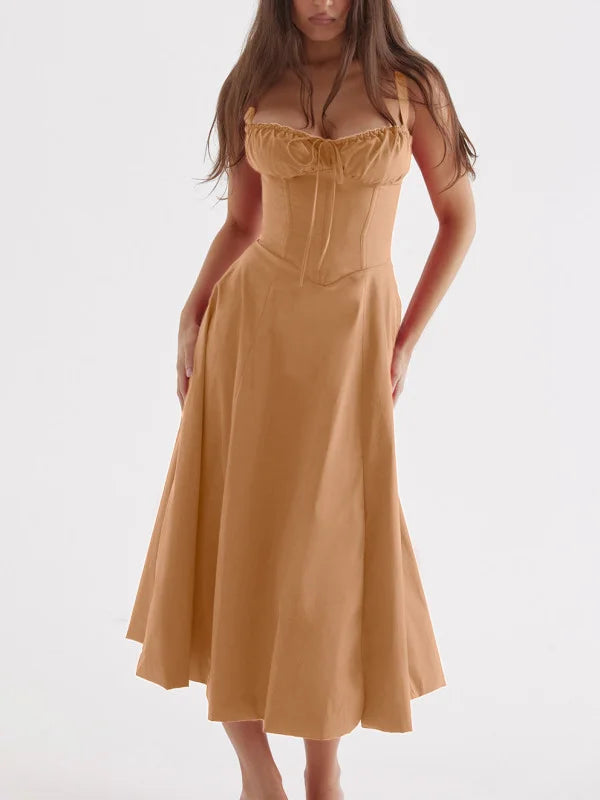 Brittney | Abito bustier con corsetto: eleganza casual e comfort estivo