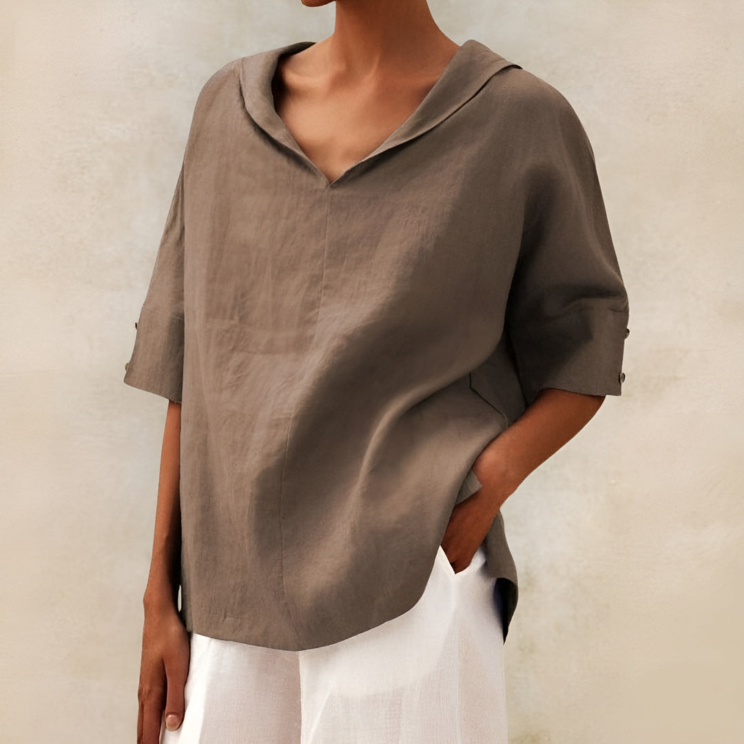 Maricar T-shirt en coton pour femmes avec une coupe flatteuse | Confortable et adapté à la vie quotidienne