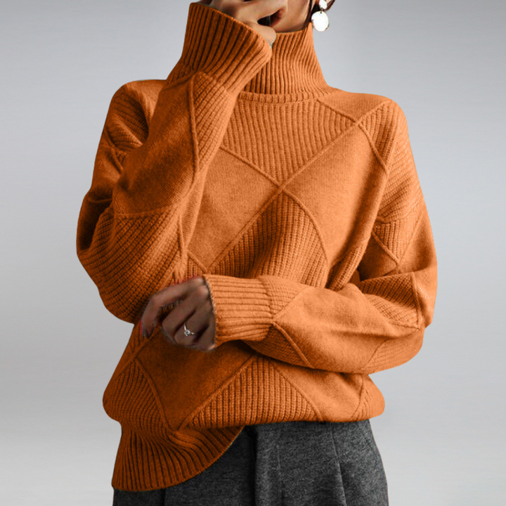 Jersey à col roulé en cachemire pour femmes Cozy Cashmere | Élégance et Confort à Chaque Fil