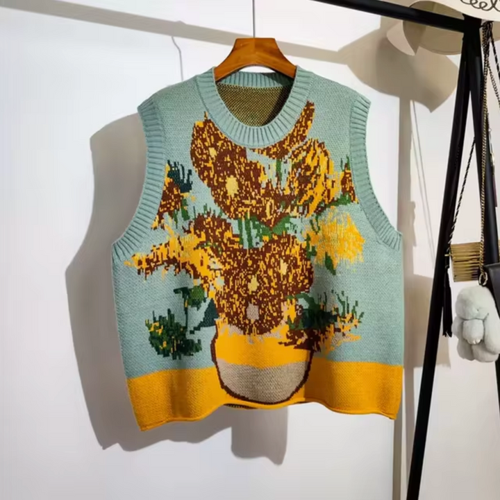 Almira - Gilet en maille sans manches à encolure ronde