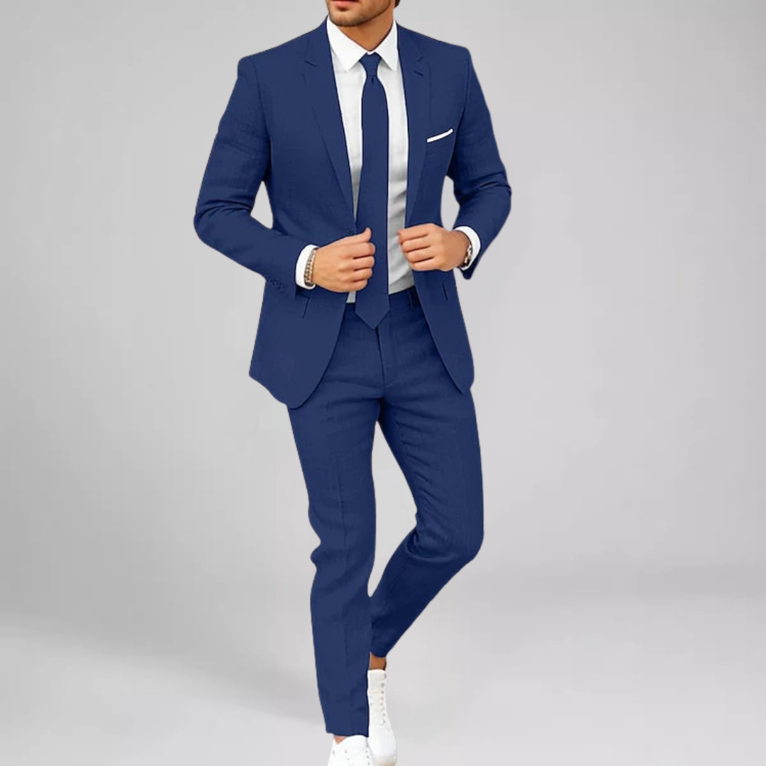 Flavien Ensemble Deux Pièces Décontracté Homme | Confort Lin-Coton & Style Estival