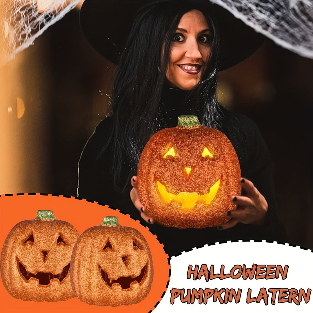Calabaza Luminosa de Halloween – Decoración Iluminada para Interiores y Exteriores