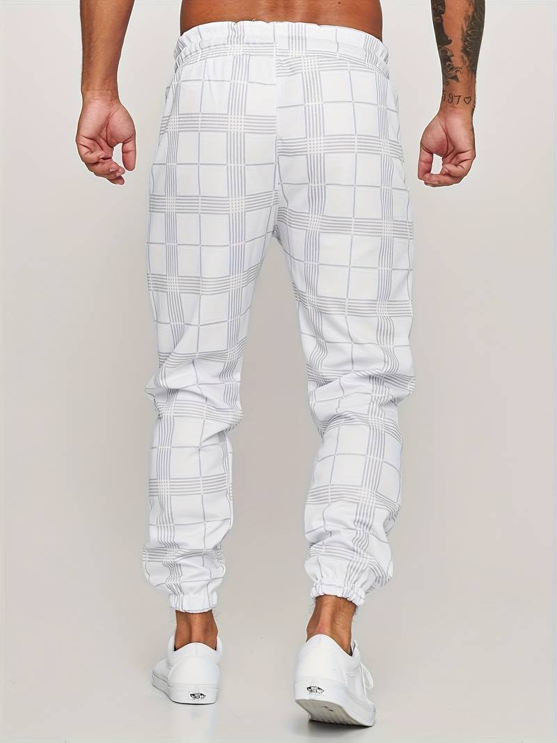 Emman | Pantaloni da jogging a quadri da uomo - Stile casual e confortevole