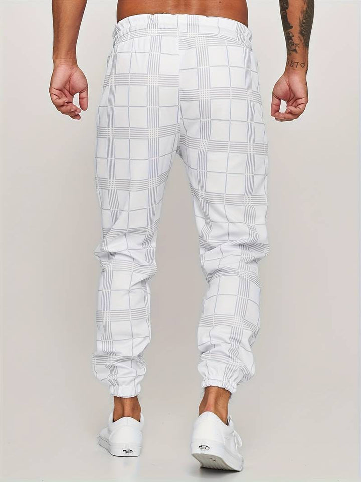 Emman | Pantaloni da jogging a quadri da uomo - Stile casual e confortevole