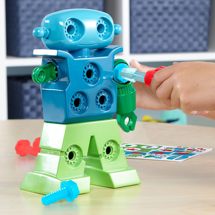 Brinquedo robótico interativo para crianças | Robô mecânico educativo com 15 ferramentas destacáveis
