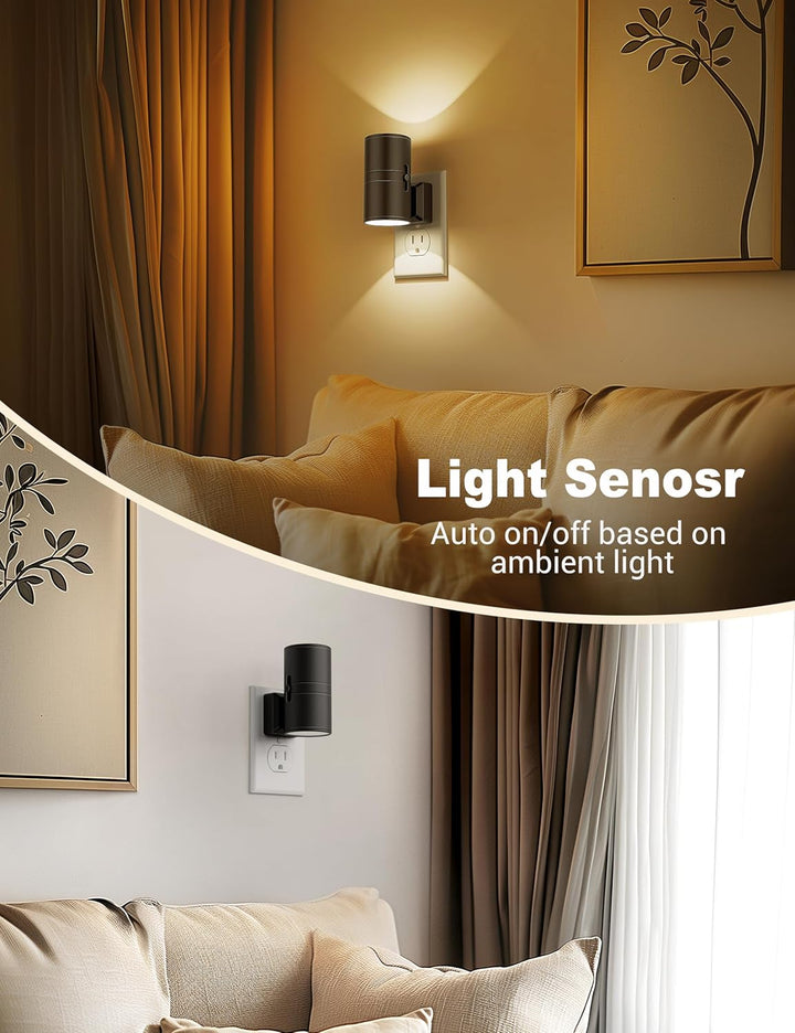 NightNova | Veilleuse LED à intensité variable - Luminosité réglable pour les chambres et les couloirs