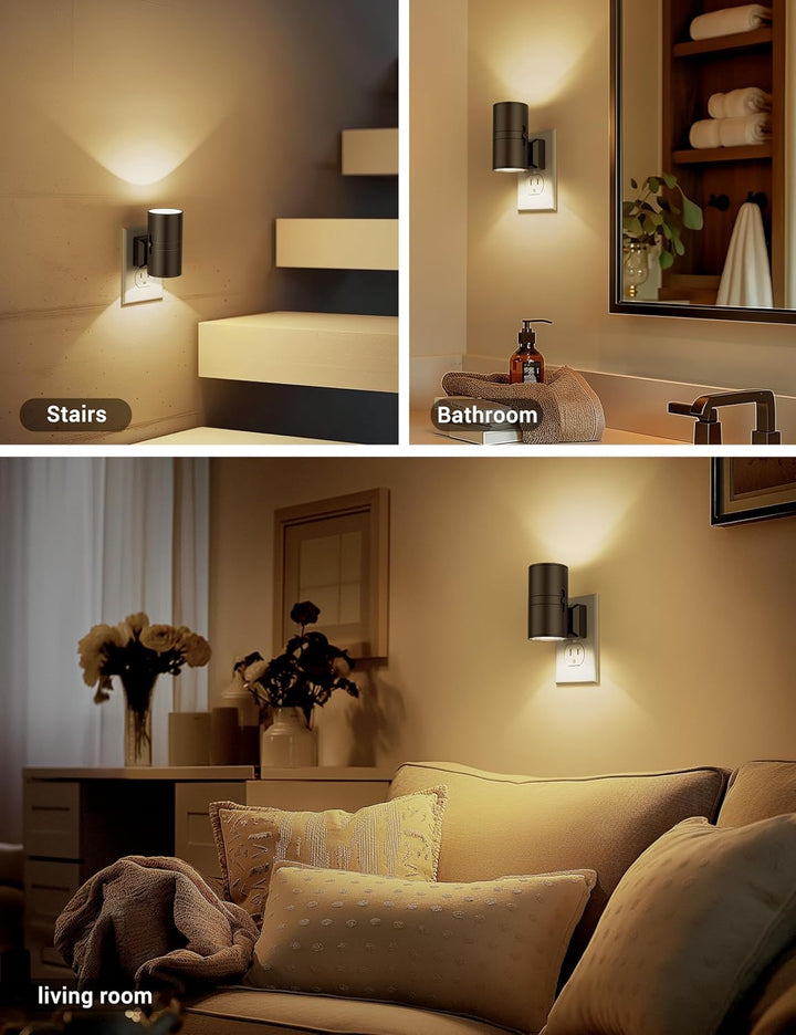 NightNova | Veilleuse LED à intensité variable - Luminosité réglable pour les chambres et les couloirs