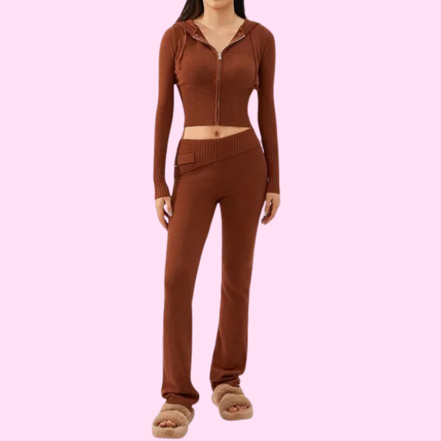 Thibaulten | Elegante conjunto de punto para mujer: comodidad y estilo