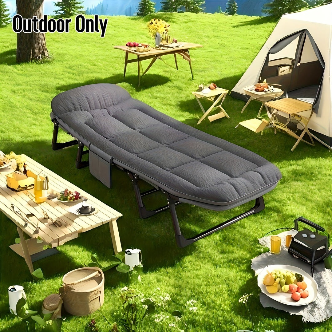 Lit de Camping Pliant | Couchage Portable pour Aventures en Plein Air