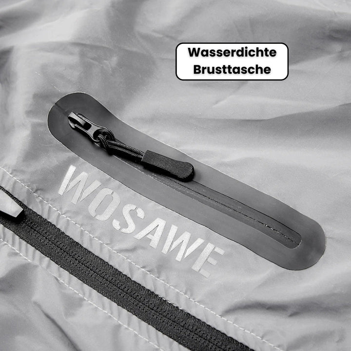 Giacca antipioggia riflettente unisex Carl | Visibilità a 360° e impermeabile | Sicura in tutte le condizioni atmosferiche