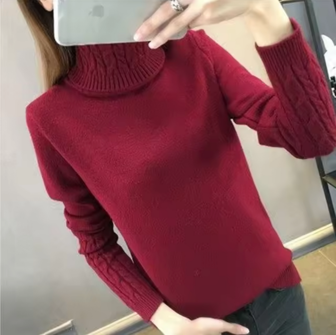 Althea Pull en Laine à Col Roulé pour Femme | Chaleur et Élégance Intemporelle