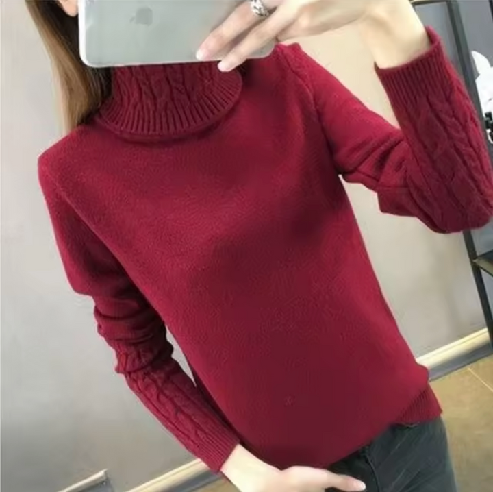 Althea Pull en Laine à Col Roulé pour Femme | Chaleur et Élégance Intemporelle