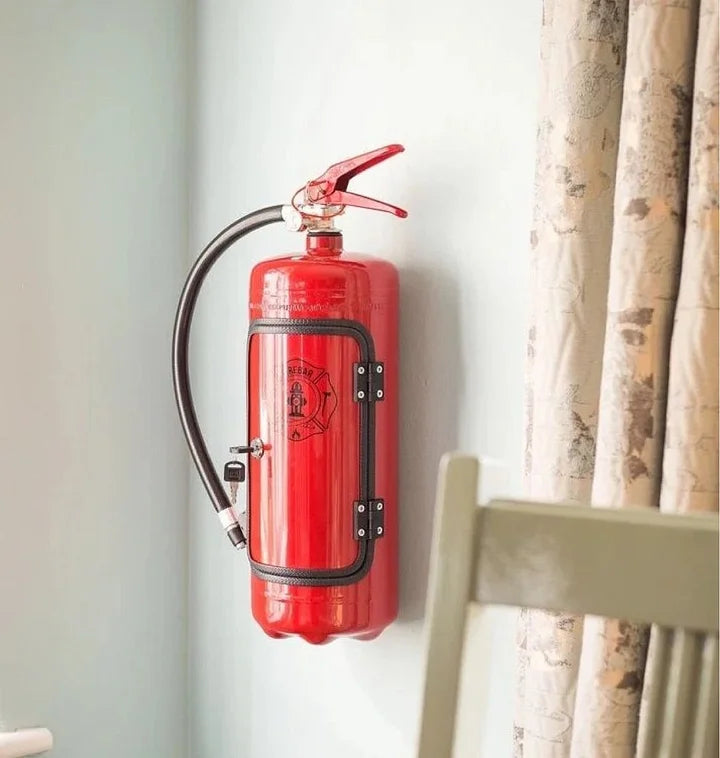 Bar secret en forme d’extincteur | Rangement discret pour bouteille et accessoires