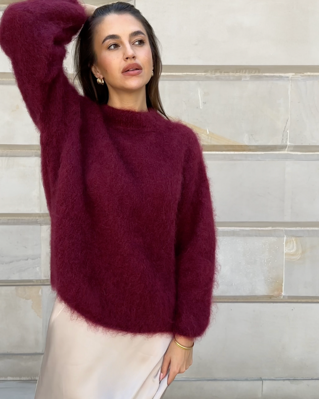 Alice Pull Mohair Douillet pour Femme | Doux & Élégant