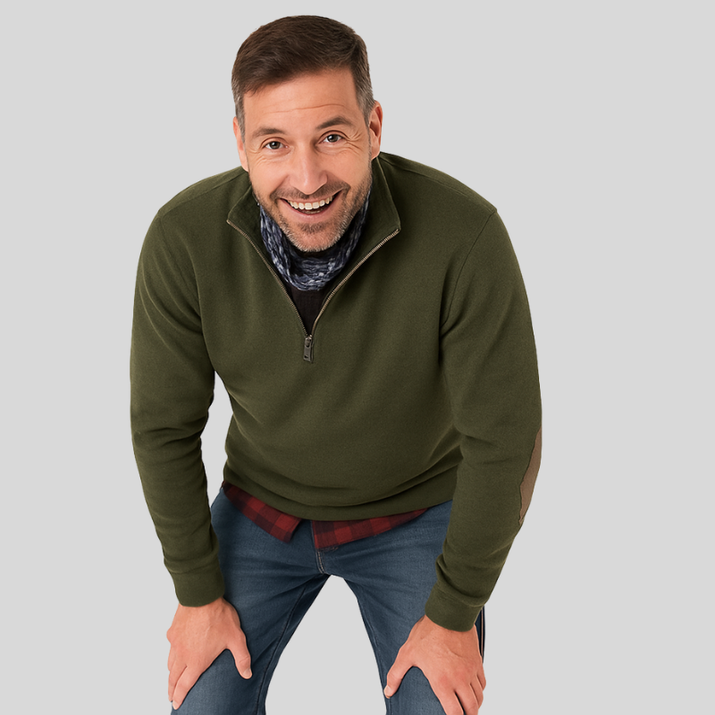 Pull semi-zippé Dylan pour homme | Coupe décontractée et détails élégants