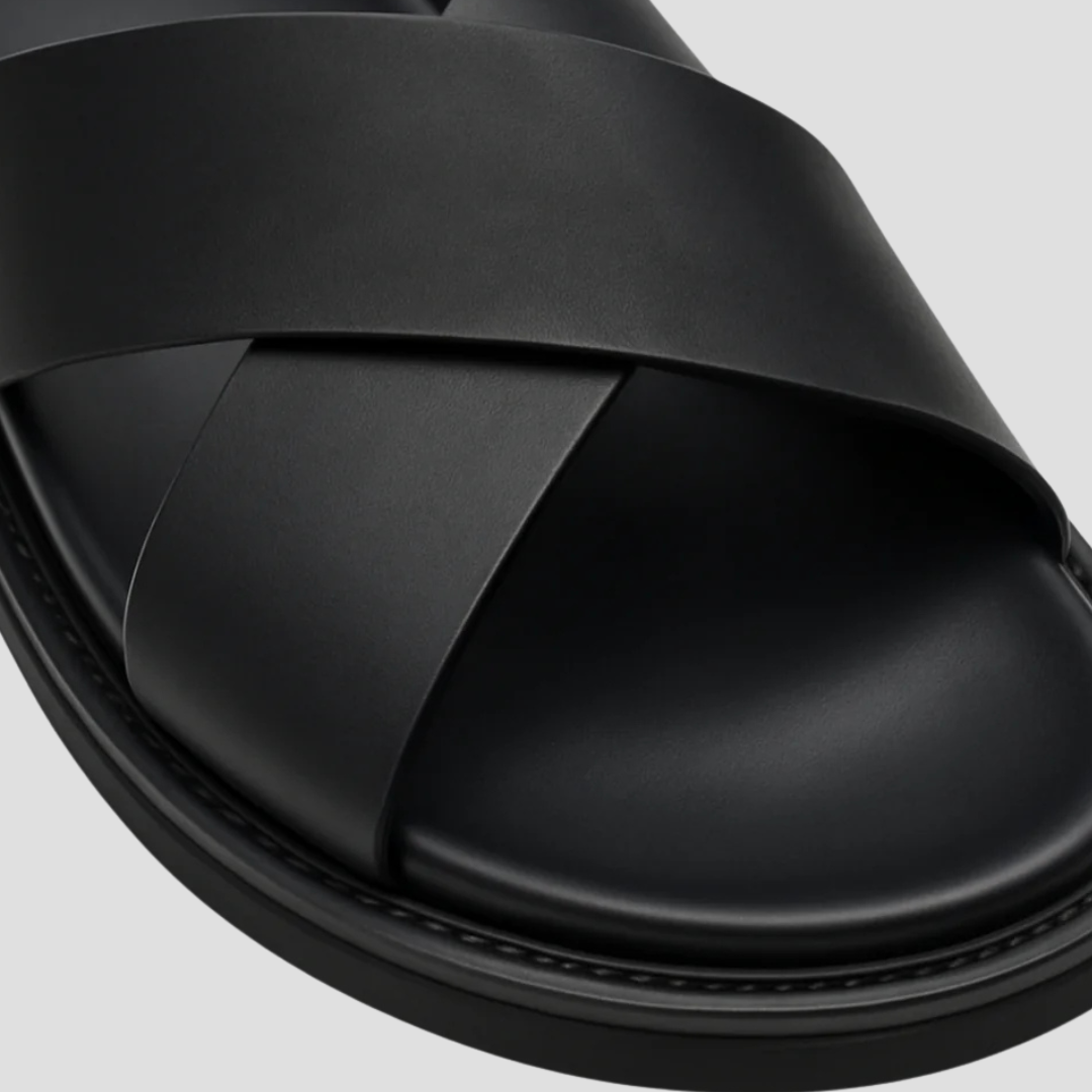 Fidèle Sandales à Bandes Croisées pour Femme | Style Minimaliste & Confort