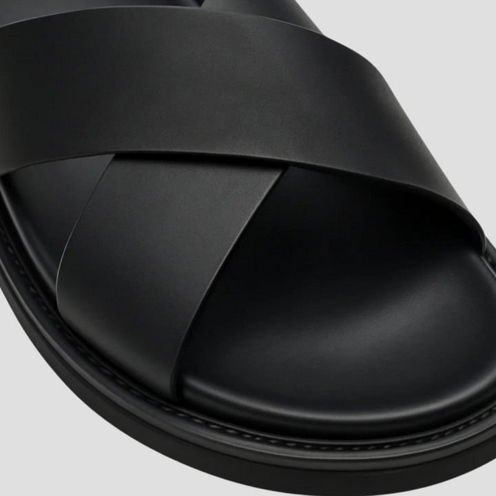 Fidèle Sandales à Bandes Croisées pour Femme | Style Minimaliste & Confort