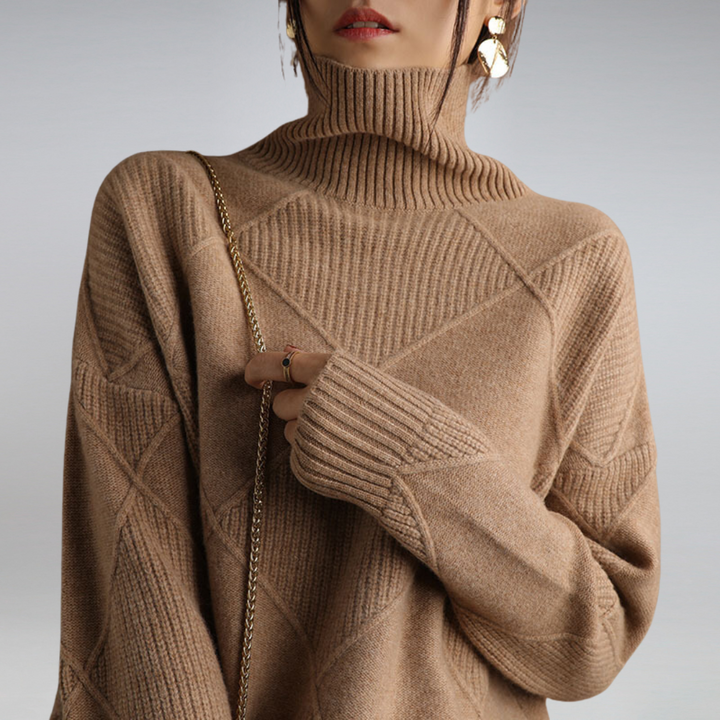 Jersey à col roulé en cachemire pour femmes Cozy Cashmere | Élégance et Confort à Chaque Fil
