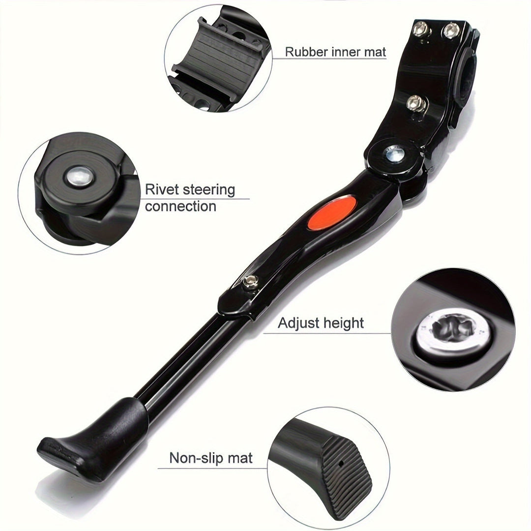 Soporte de bicicleta ajustable – Aluminio resistente, altura ajustable de 32,7 a 37,8 cm, instalación fácil